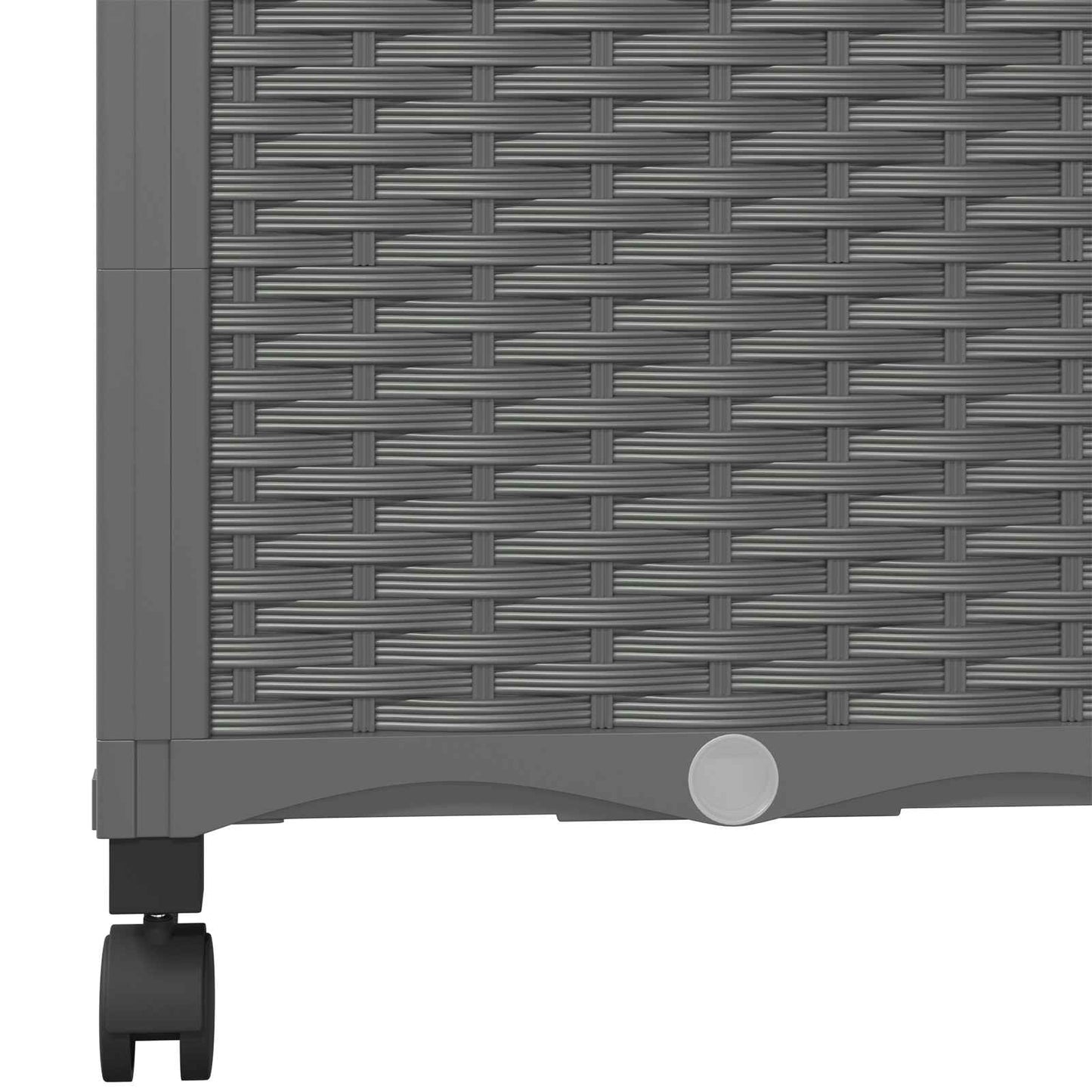 Garden Planter with Trellis&Wheels Light Grey 120 x 40 x 146 cm