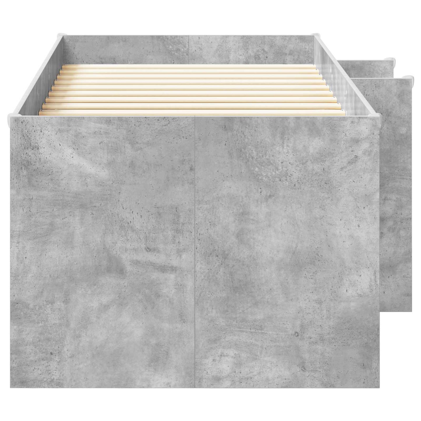 Kids'High Bed Frame 2 pcs Concrete Grey 98.5 x 200 cm