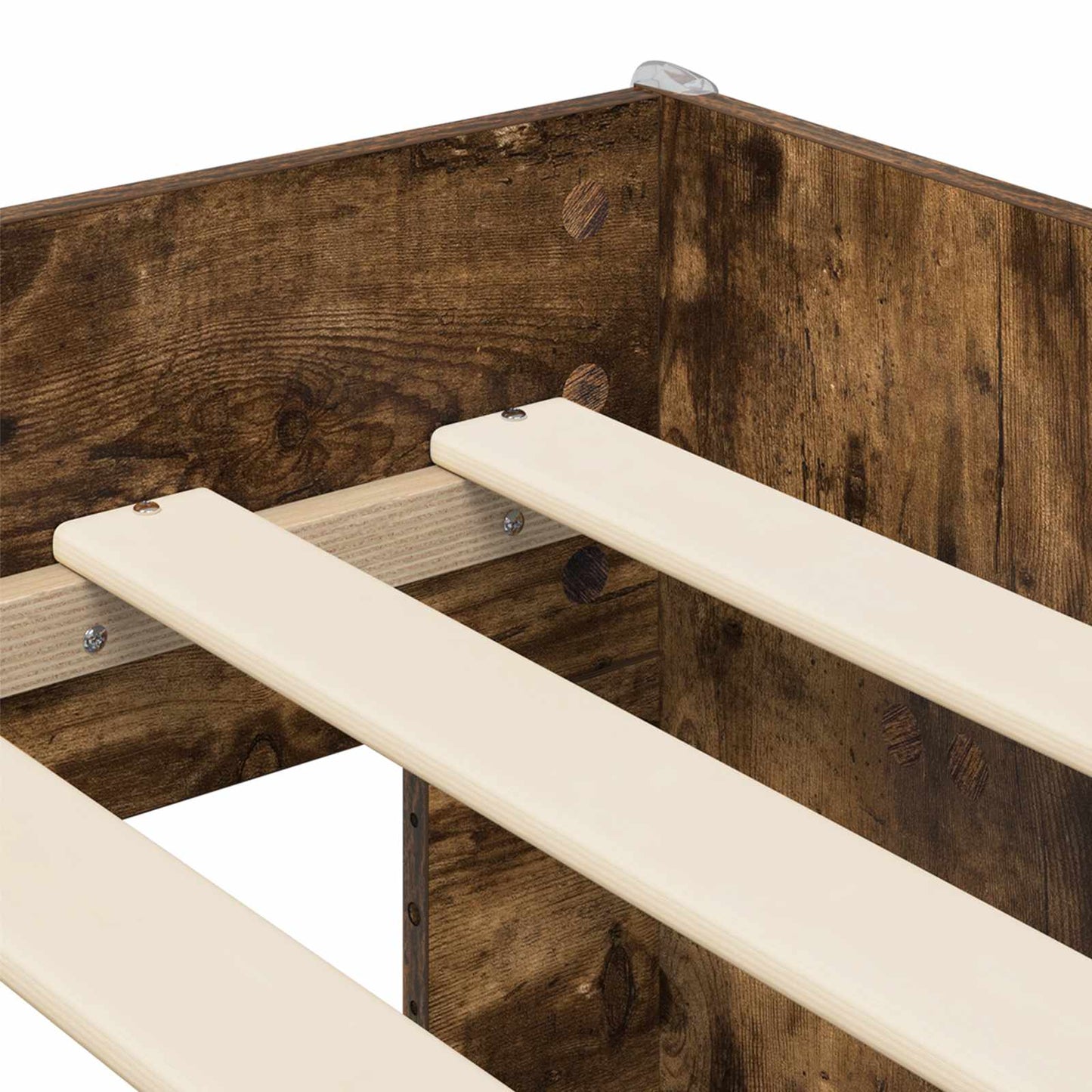 Kids'High Bed Frame Smoked Oak 98.5 x 200 cm Engineered Wood