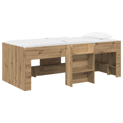 Kids'High Bed Frame 2 pcs Artisan Oak 98.5 x 200 cm
