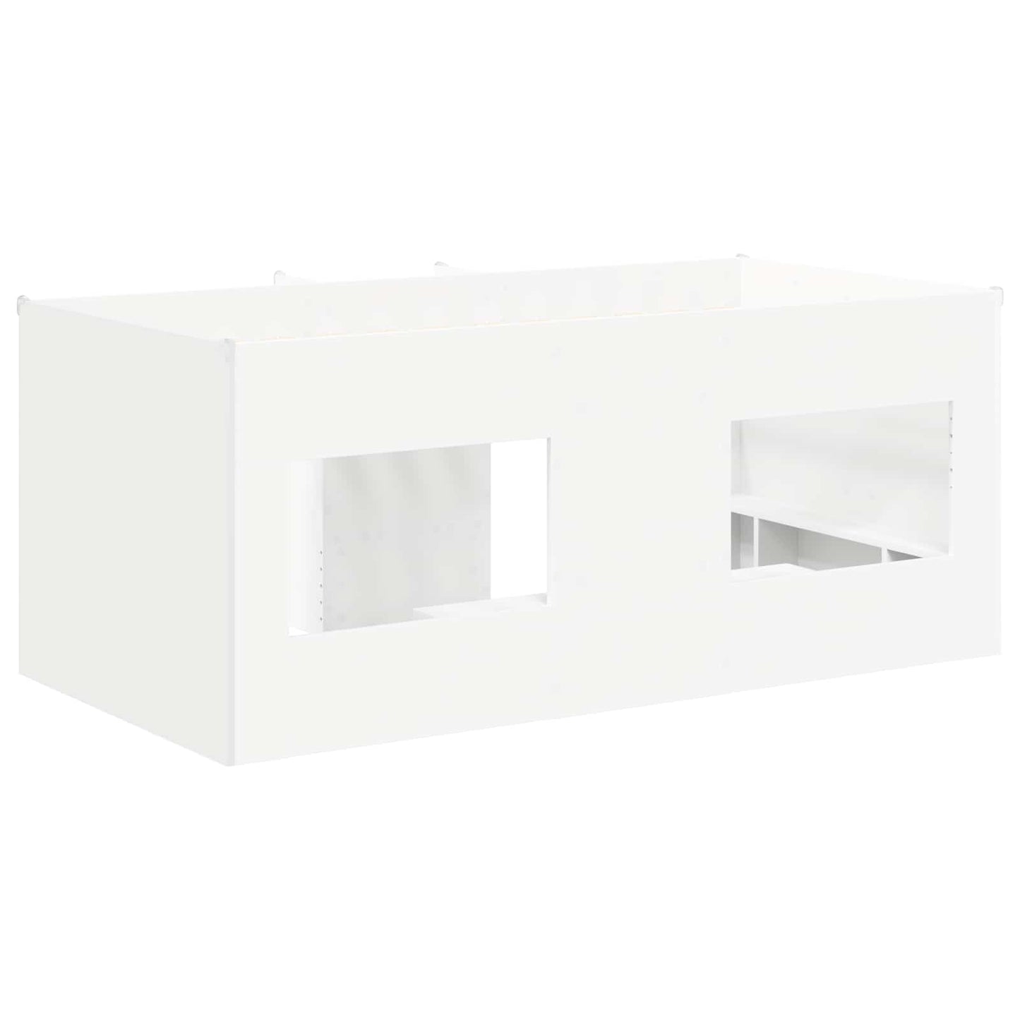 Kids'High Bed Frame 2 pcs White 163 x 101.1 x 68.5 cm
