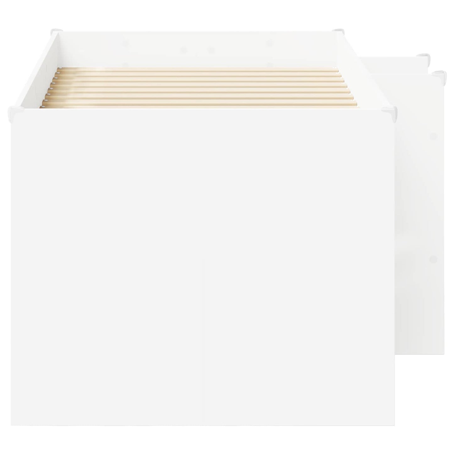 Kids'High Bed Frame 2 pcs White 163 x 101.1 x 68.5 cm
