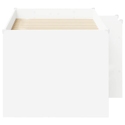 Kids'High Bed Frame 2 pcs White 163 x 101.1 x 68.5 cm