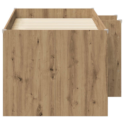 Kids'High Bed Frame 2 pcs Artisian Oak 163 x 101.1 x 68.5 cm