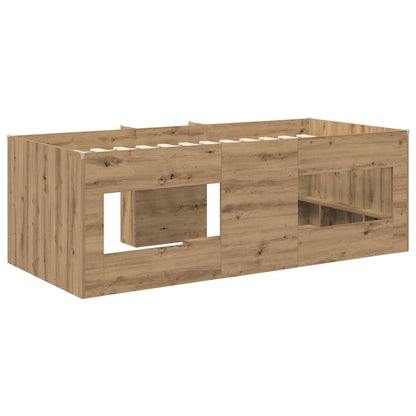Kids'High Bed Frame 2 pcs Artisian Oak 193 x 96.1 x 68.5 cm