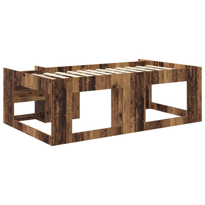 Kids'Bed Frame with Storage Old Wood 80 x 200 cm