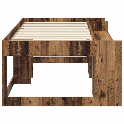 Kids'Bed Frame with Storage Old Wood 80 x 200 cm