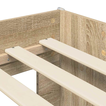 Kids'Bed Frame with Storage Sonoma Oak 90 x 200 cm