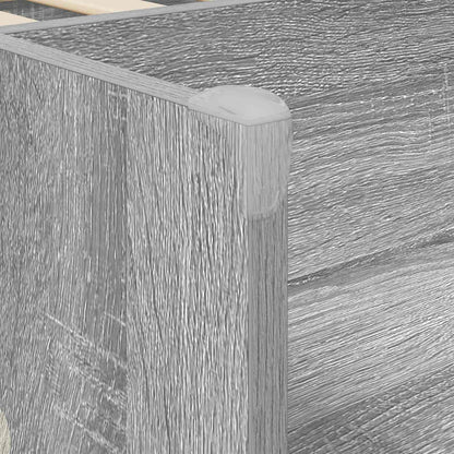 Kids'Bed Frame with Storage Grey Sonoma 90 x 200 cm