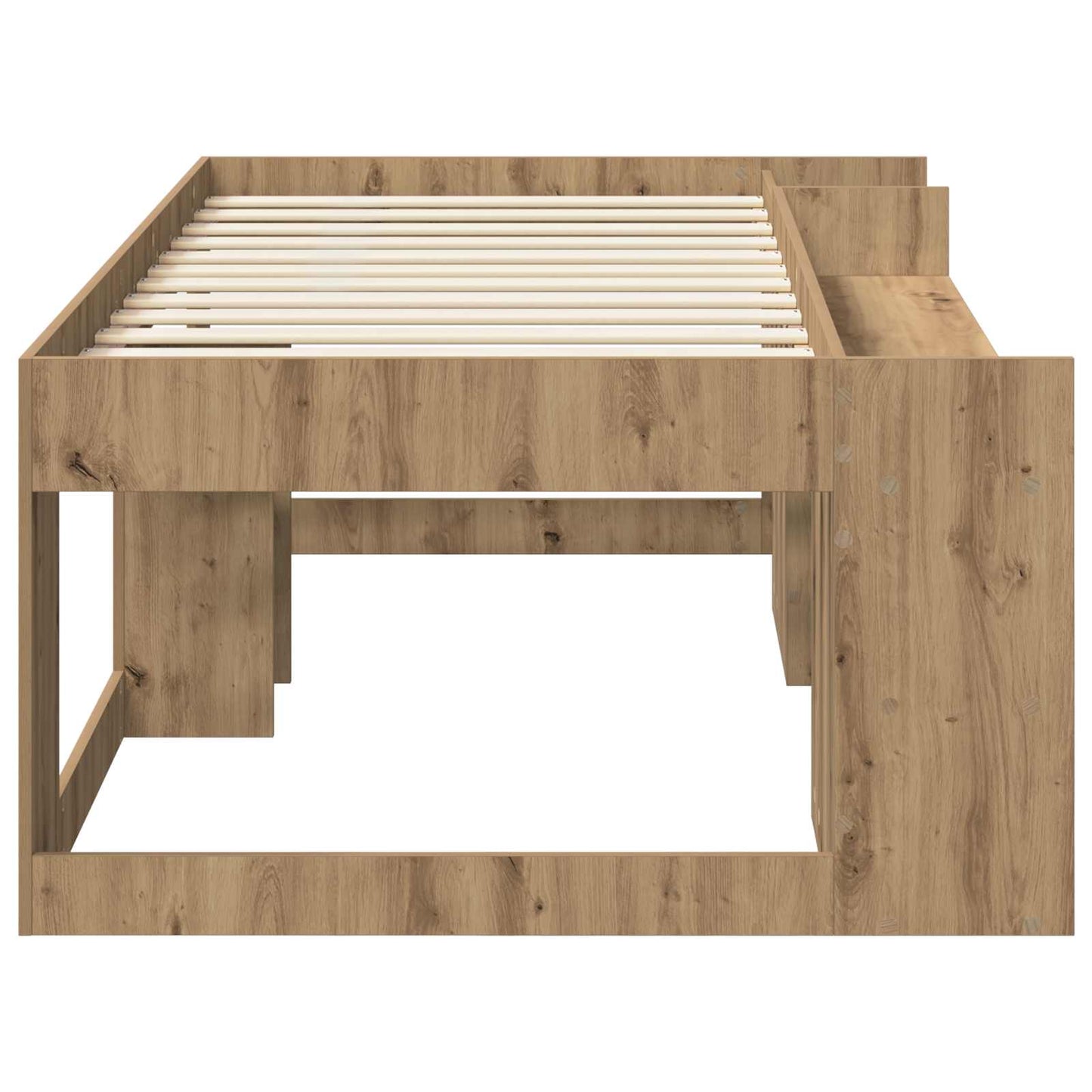 Kids'Bed Frame with Storage Artisan Oak 90 x 200 cm