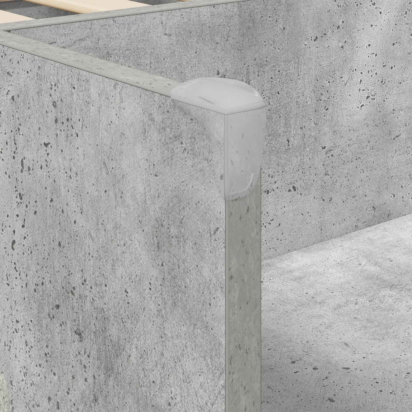 Kids'Bed Frame with Storage Concrete Grey 98.5 x 200 cm