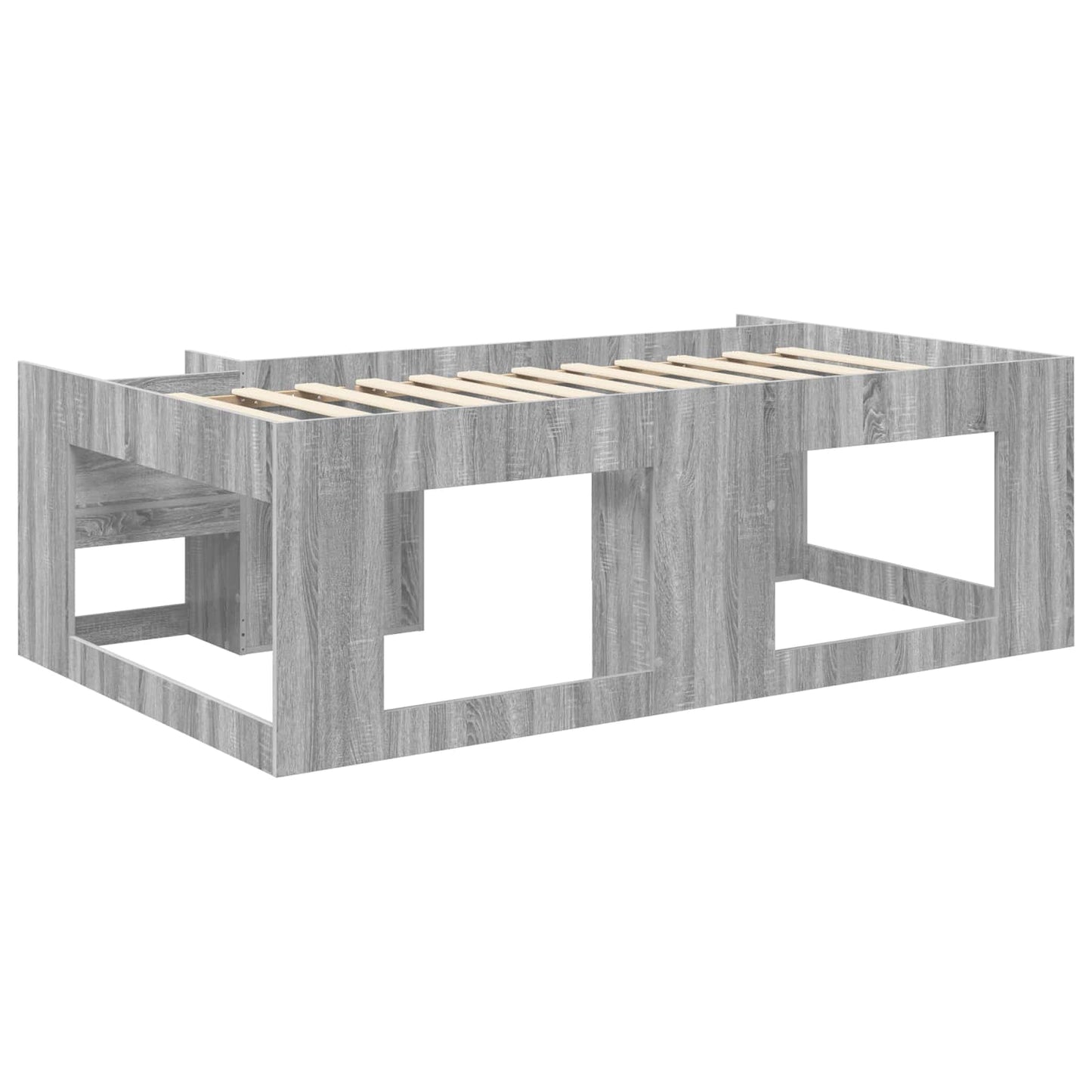 Kids'Bed Frame with Storage Grey Sonoma 98.5 x 200 cm