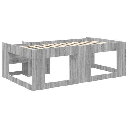 Kids'Bed Frame with Storage Grey Sonoma 98.5 x 200 cm
