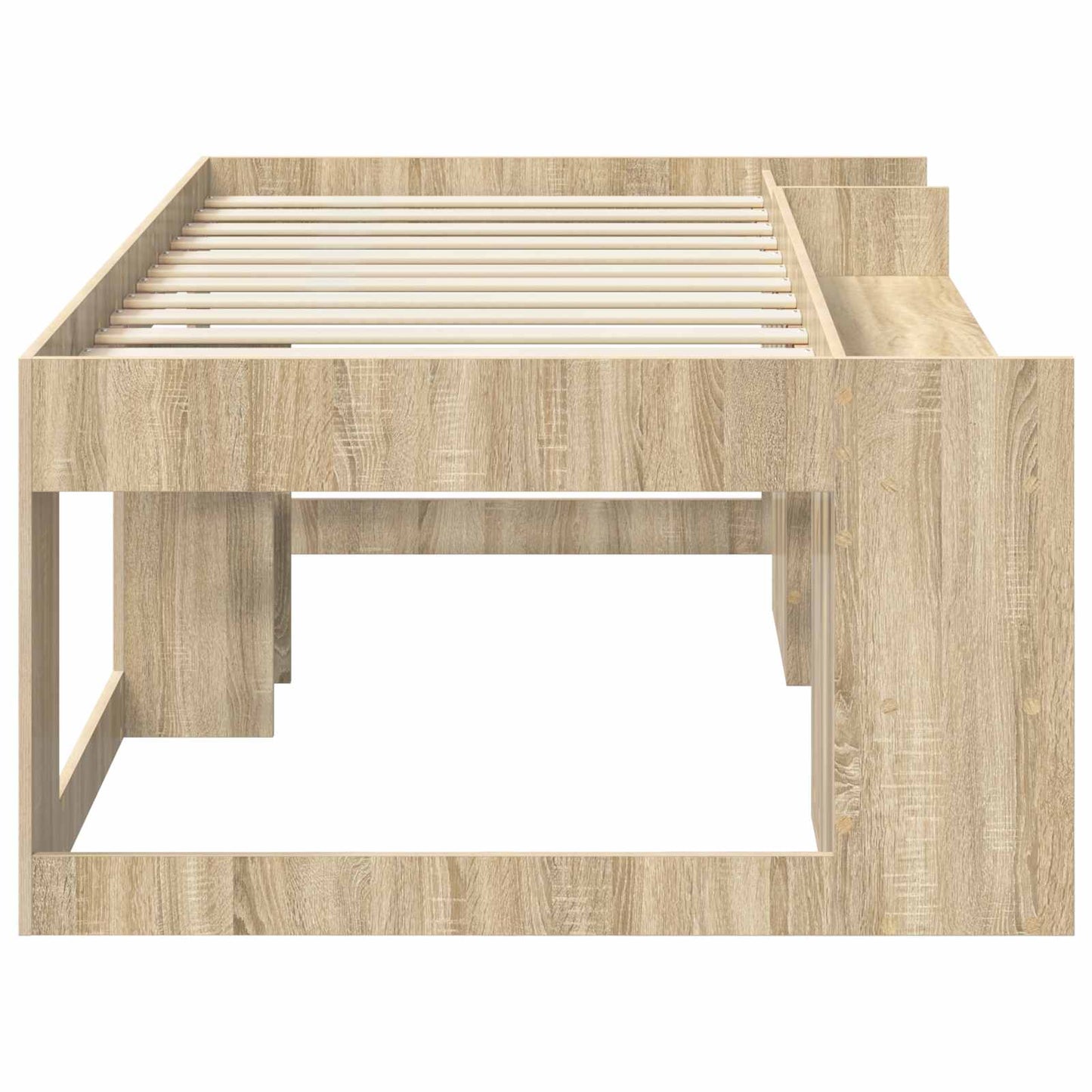 Kids'Bed Frame with Storage Sonoma Oak 75 x 190 cm