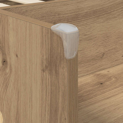 Kids'High Bed Frame with Desk Artisan Oak 80 x 200 cm