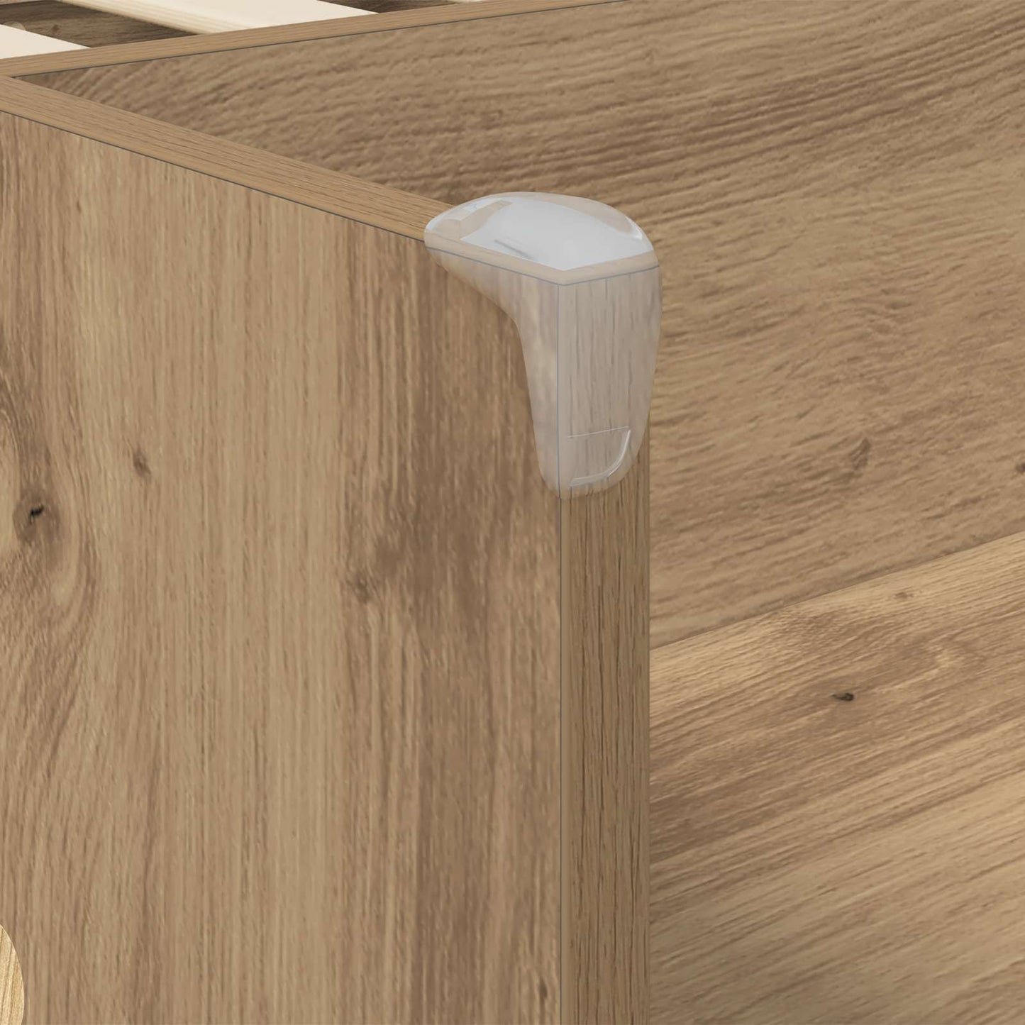 Kids'High Bed Frame with Desk Artisan Oak 75 x 190 cm