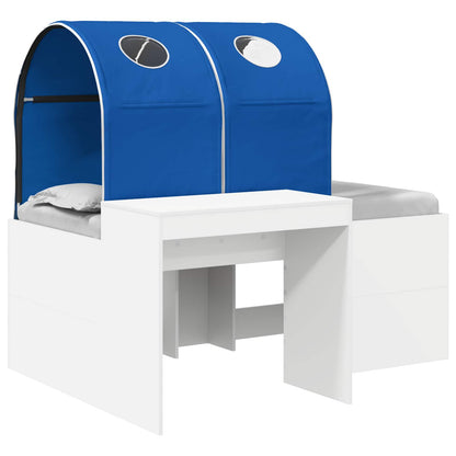 Bed with Tunnel 4 pcs Artisian Oak and Blue Engineered Wood