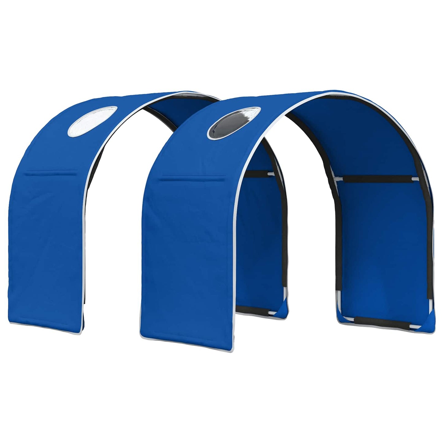 Bed with Tunnel 4 pcs Artisian Oak and Blue Engineered Wood