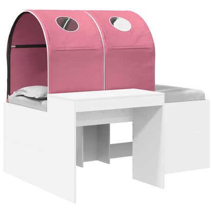 Bed with Tunnel 4 pcs Artisian Oak and Pink Engineered Wood