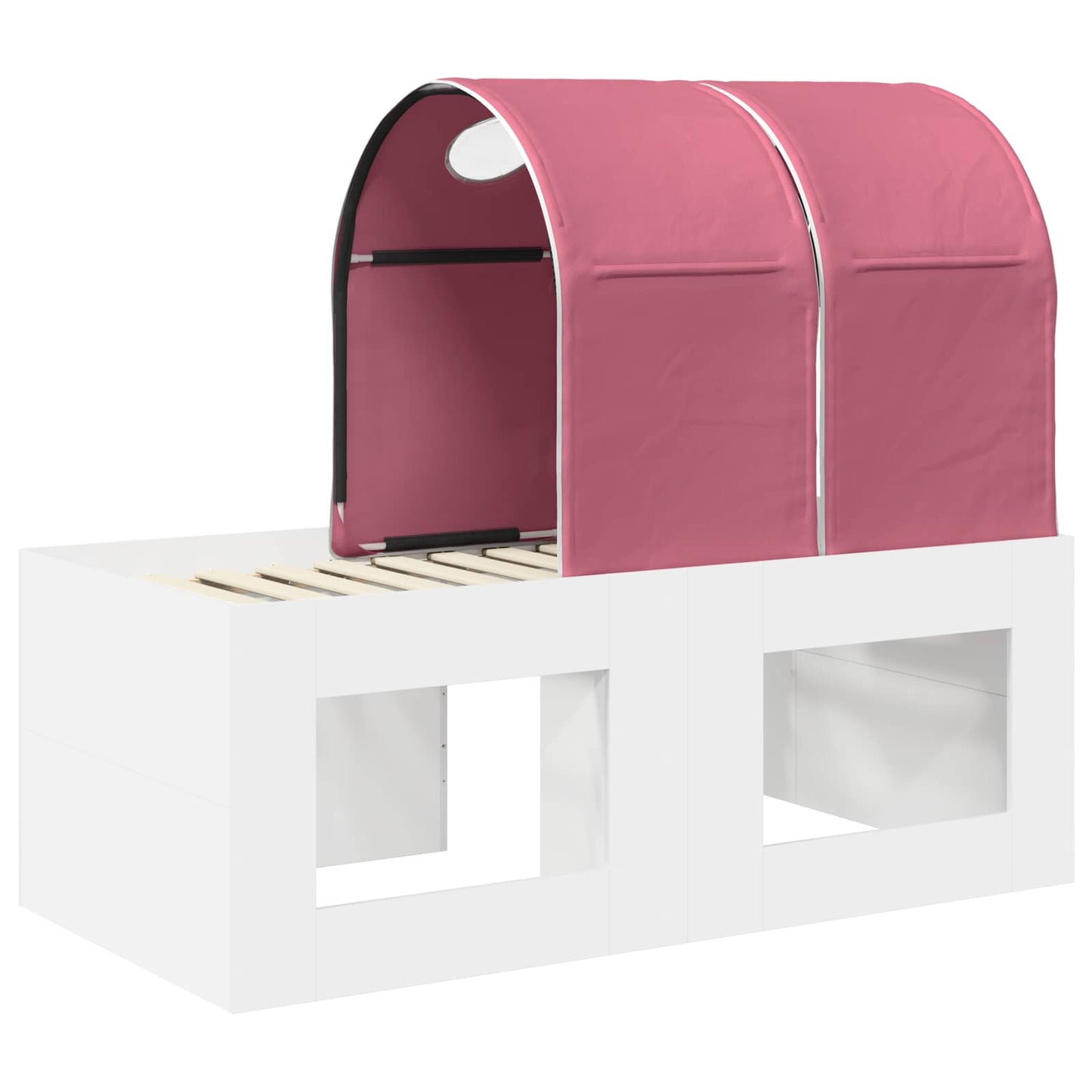 Bed with Tunnel 4 pcs Artisian Oak and Pink Engineered Wood