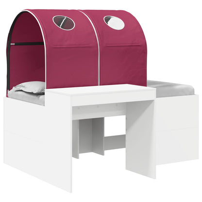 Bed with Tunnel 4 pcs Artisian Oak and Red Engineered Wood