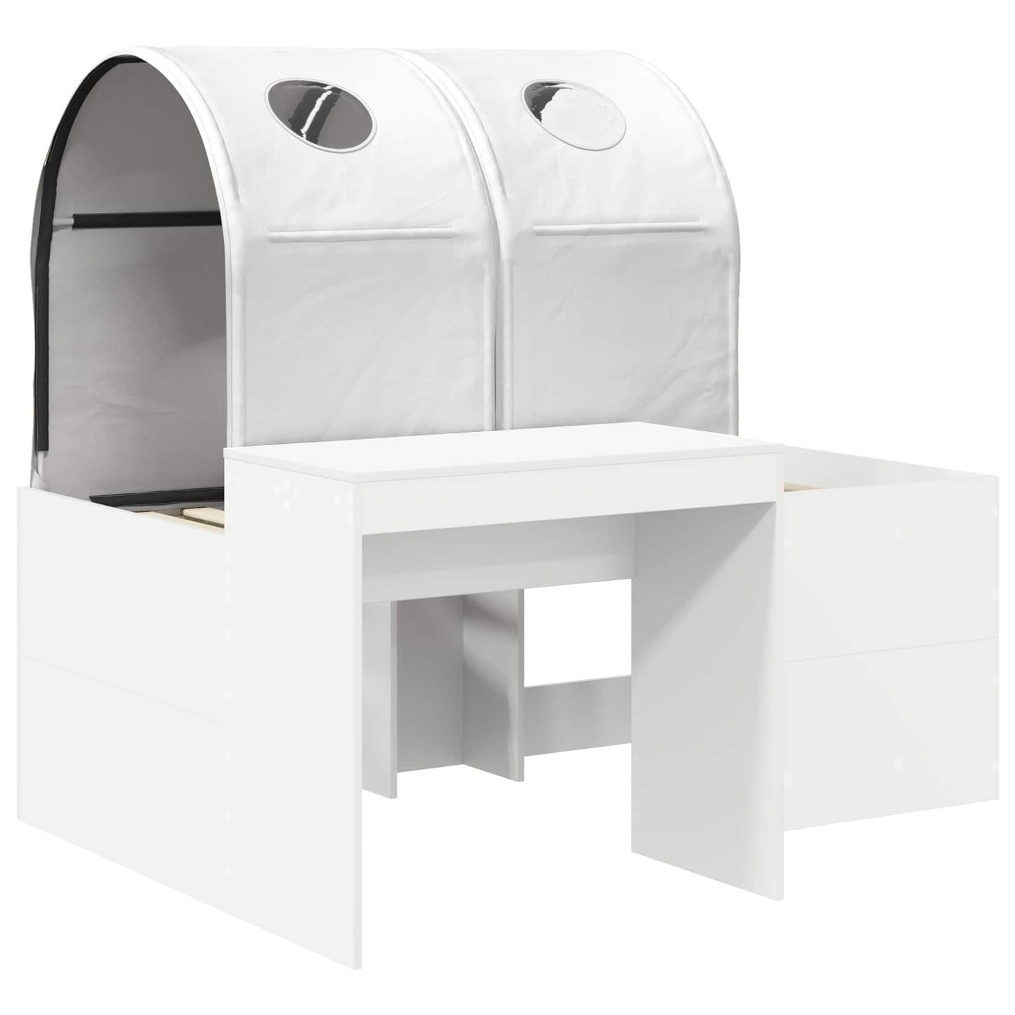 Bed with Tunnel 4 pcs Artisian Oak and White Engineered Wood