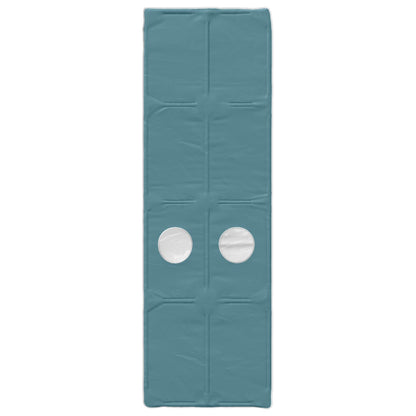 Bed with Tunnel 4 pcs White and Light Blue Engineered Wood