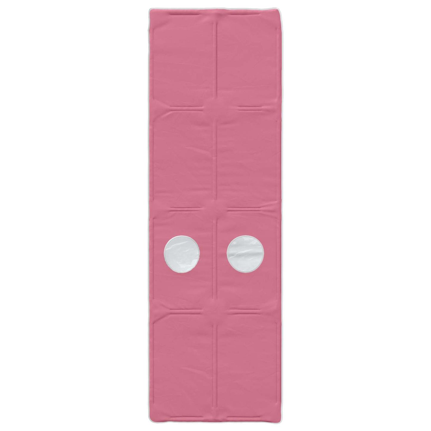 Bed with Tunnel 4 pcs White and Pink Engineered Wood