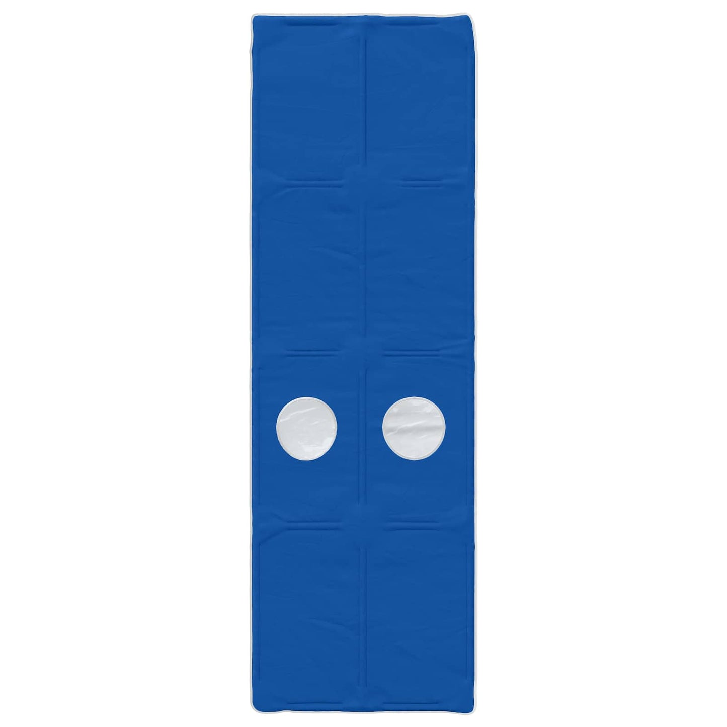 Bed Frame with Tunnel 3 pcs White and Blue Engineered Wood
