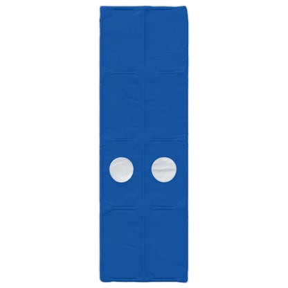 Bed Frame with Tunnel 3 pcs White and Blue Engineered Wood