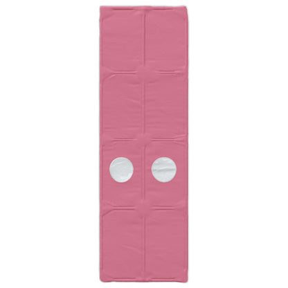 Bed Frame with Tunnel 3 pcs White and Pink Engineered Wood