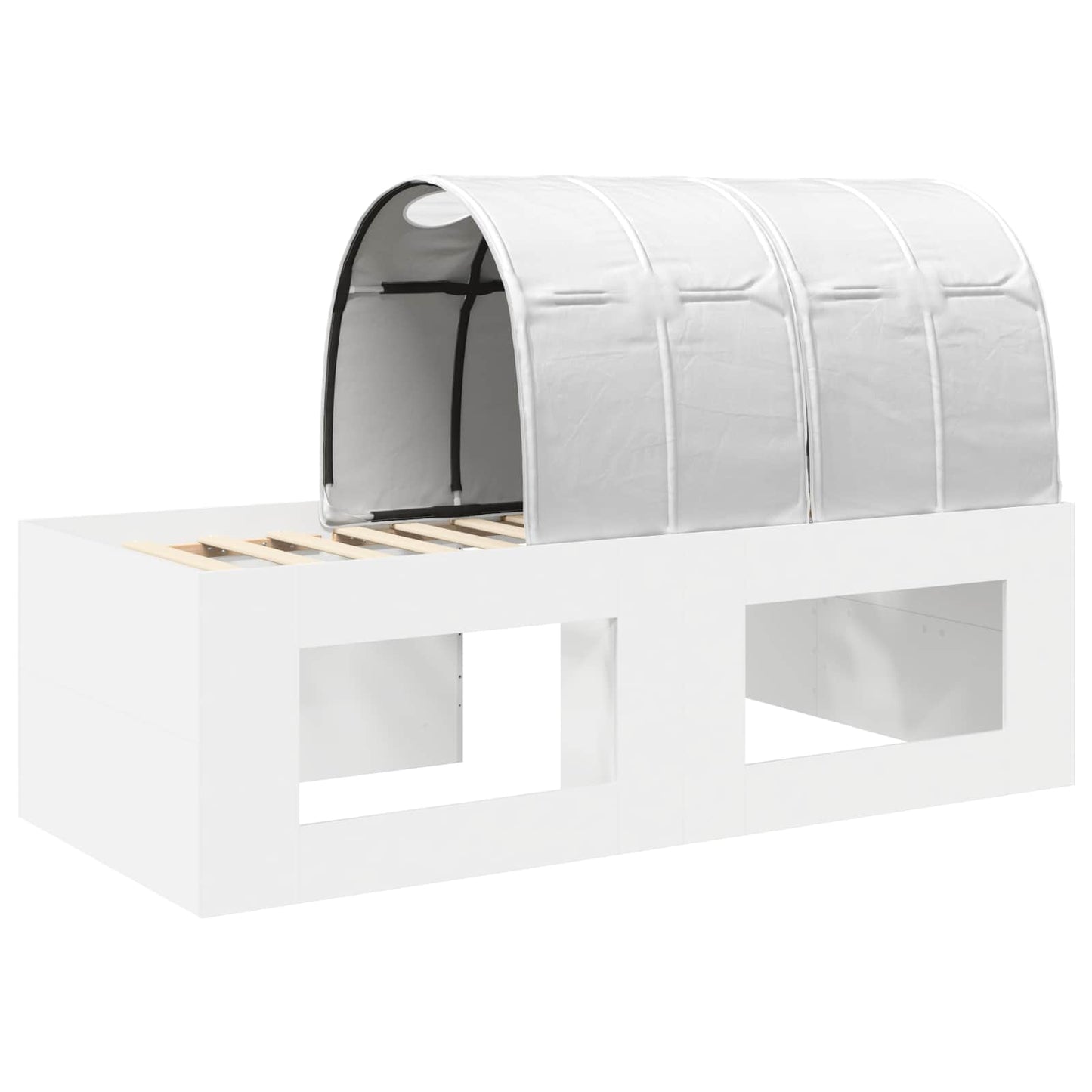 Bed with Tunnel 4 pcs Artisian Oak and White Engineered Wood