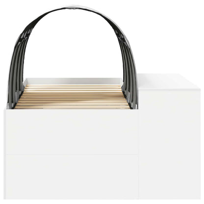 Bed with Tunnel 4 pcs Artisian Oak and White Engineered Wood
