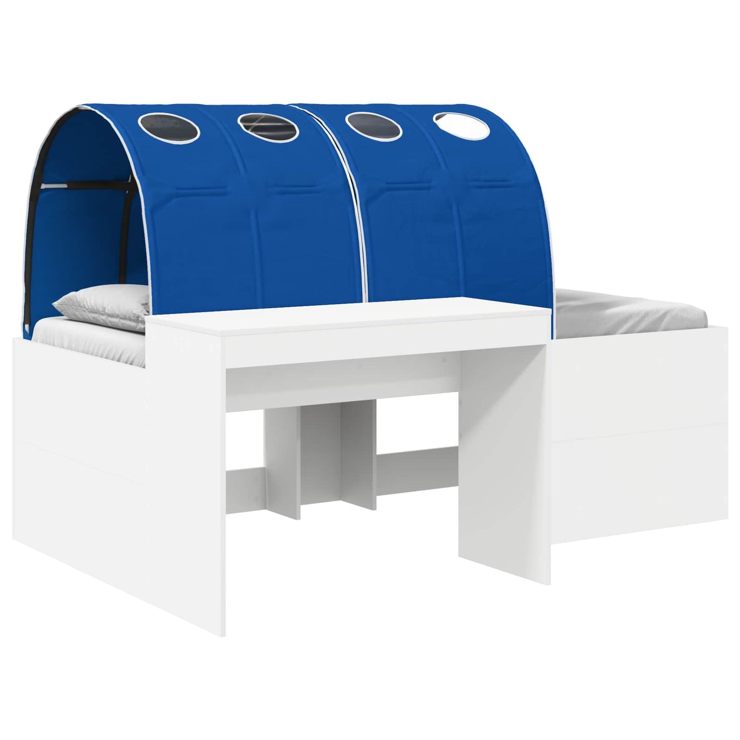 Bed with Tunnel 4 pcs Artisian Oak and Blue Engineered Wood