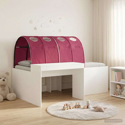 Bed with Tunnel 4 pcs Artisian Oak and Red Engineered Wood