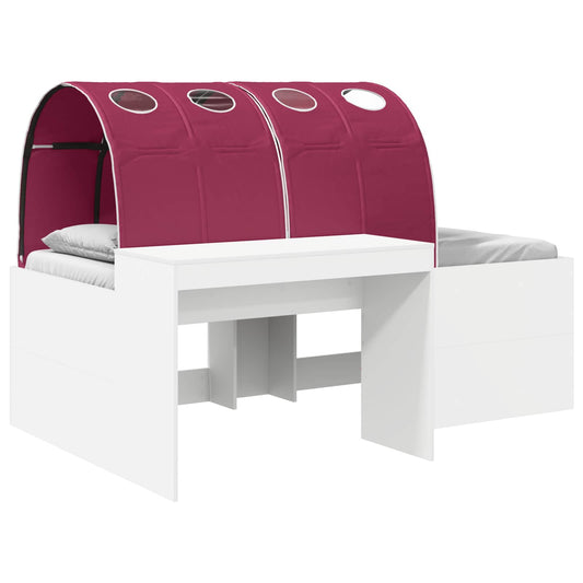 Bed with Tunnel 3 pcs Artisian Oak and Red Engineered Wood