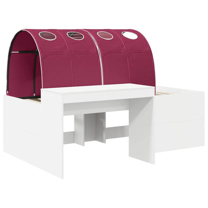 Bed with Tunnel 4 pcs Artisian Oak and Red Engineered Wood