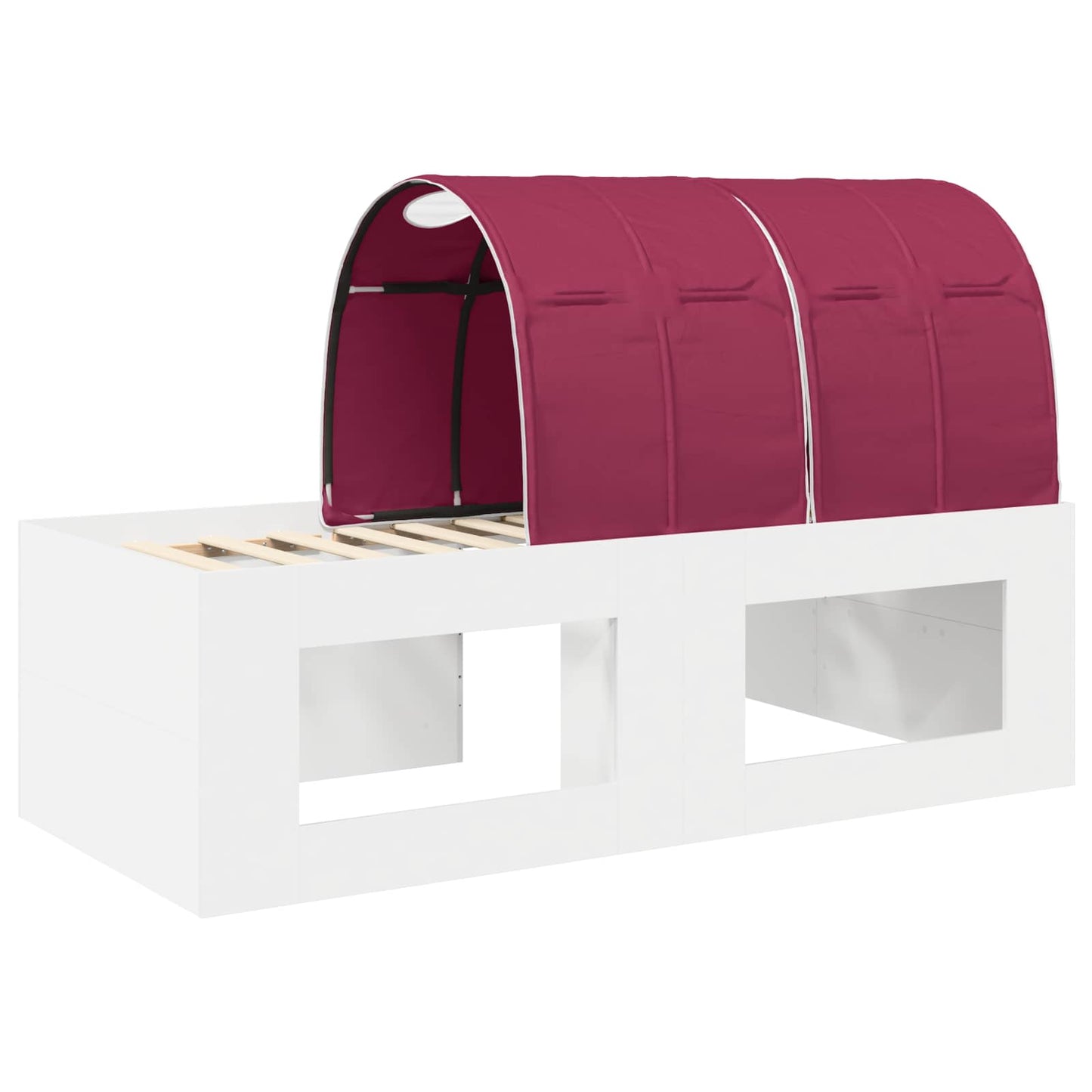 Bed with Tunnel 4 pcs Artisian Oak and Red Engineered Wood