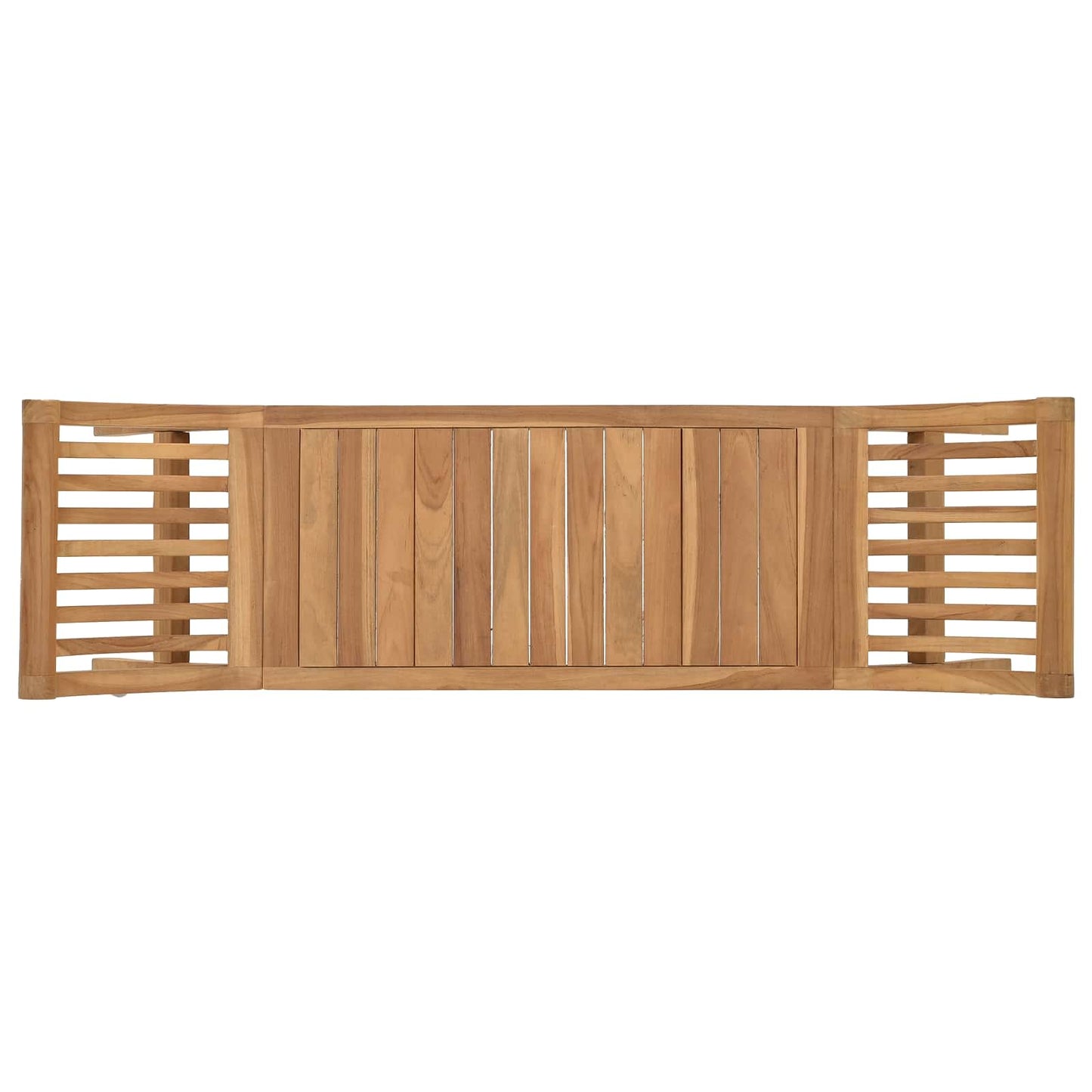 Garden Bench 2 -Seater 49.61 in Solid Teak Wood Natural
