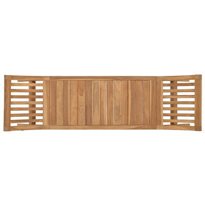 Garden Bench 2 -Seater 49.61 in Solid Teak Wood Natural