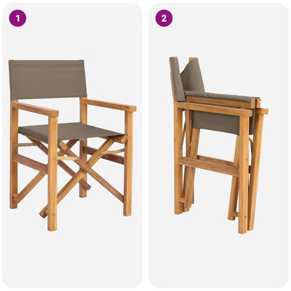 Director Chair 100% Polyester Solid-Teak