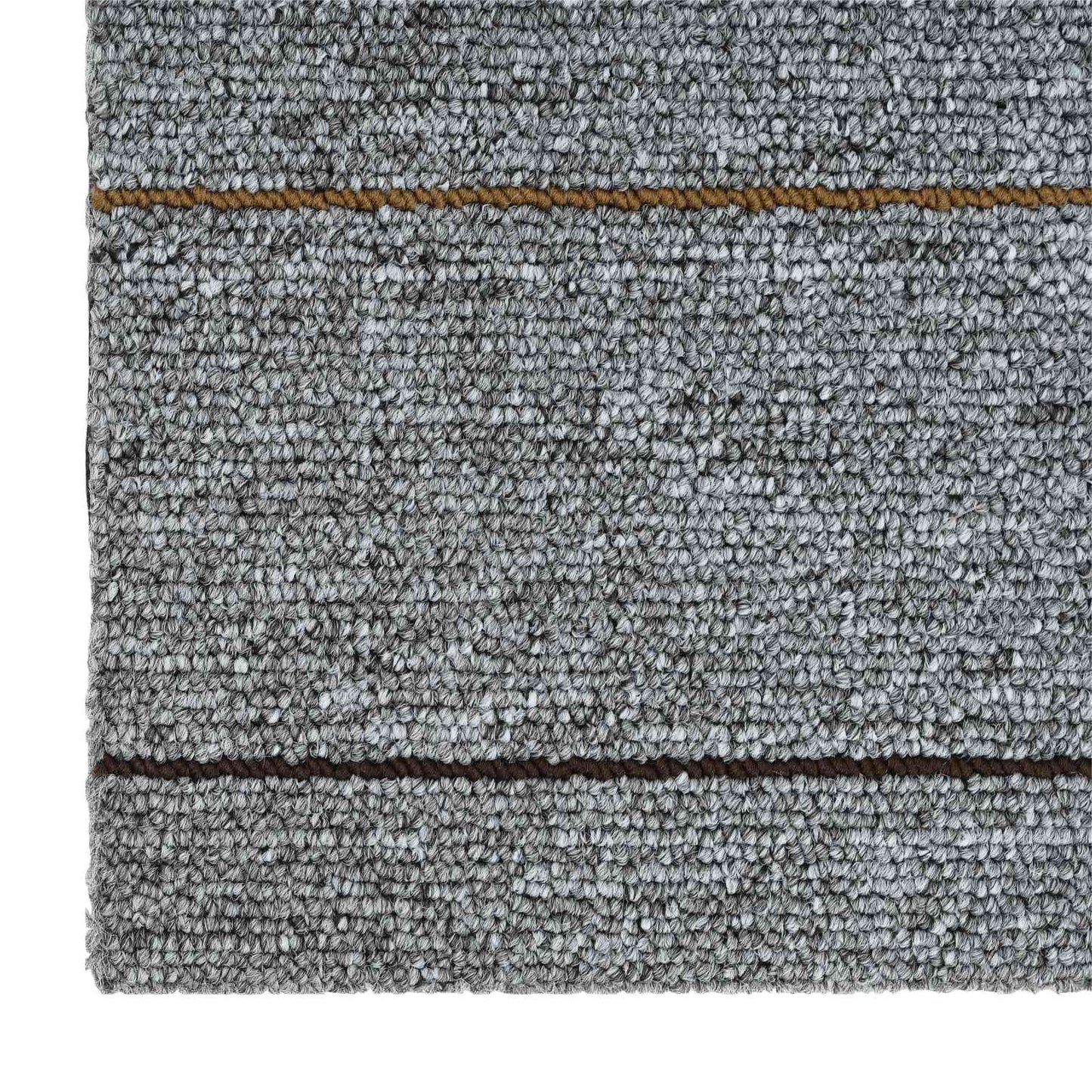 Carpet Tile Light Grey with Stripes 50 x 50 cm 20 pcs