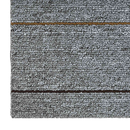 Carpet Tile Light Grey with Stripes 50 x 50 cm 20 pcs