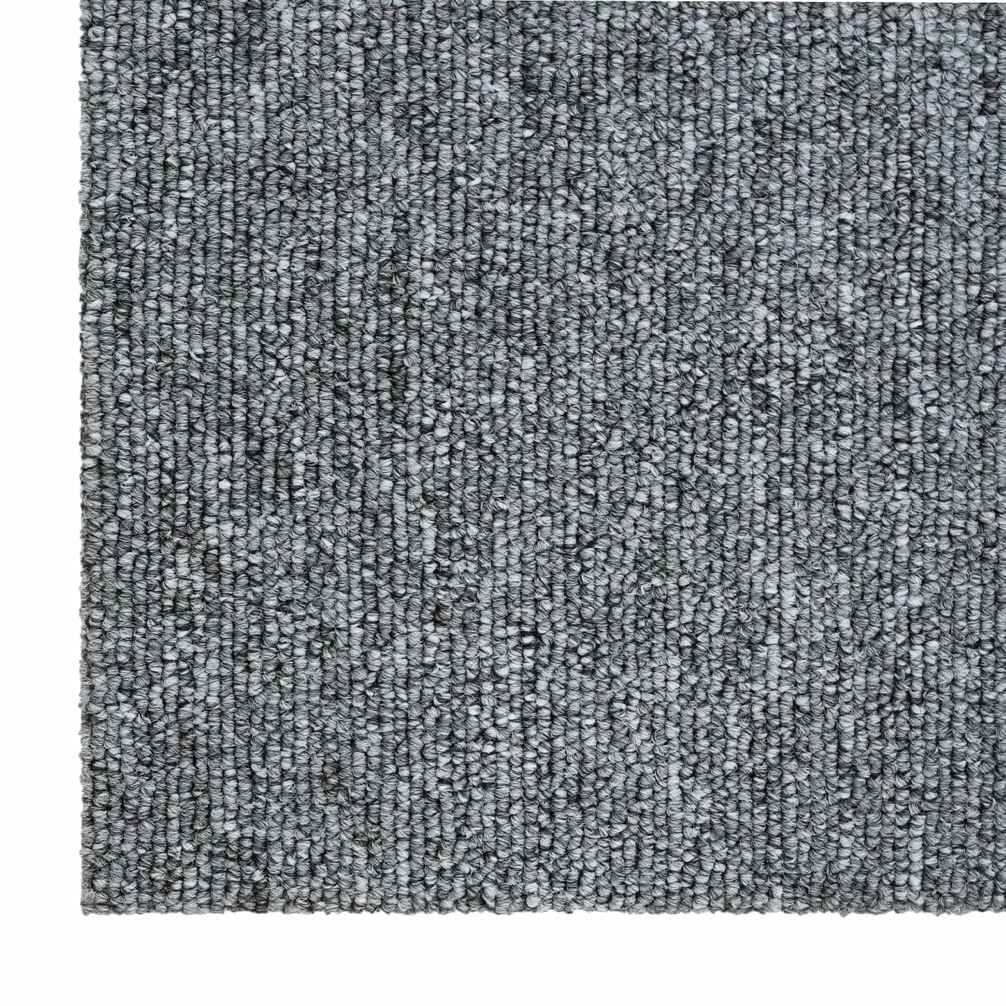 Carpet Tile Light Grey 50 x 50 cm 4 pcs PP and Bitumen