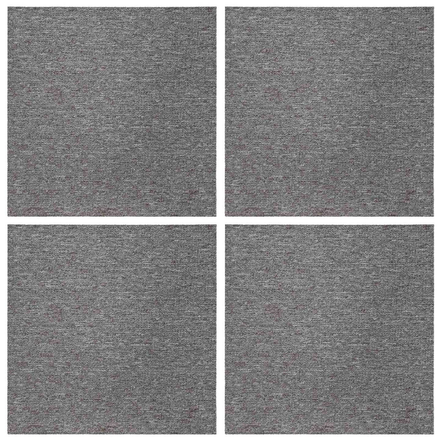 Carpet Tile Brown 50 x 50 cm 4 pcs PP and Bitumen