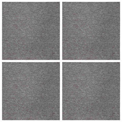 Carpet Tile Brown 50 x 50 cm 4 pcs PP and Bitumen