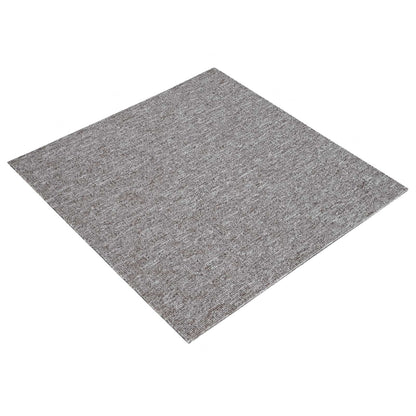 Carpet Tile Brown 50 x 50 cm 36 pcs PP and Bitumen