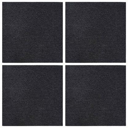 Carpet Tile Dark Grey 50 x 50 cm 4 pcs PP and Bitumen