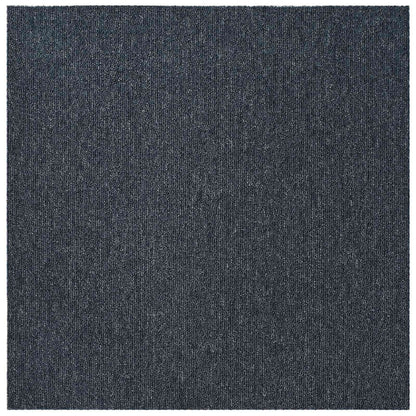 Carpet Tile Blue Grey 50 x 50 cm 36 pcs PP and Bitumen