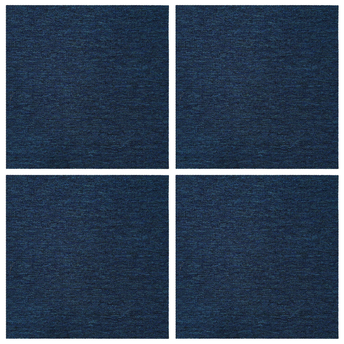 Carpet Tile Blue 50 x 50 cm 4 pcs PP and Bitumen